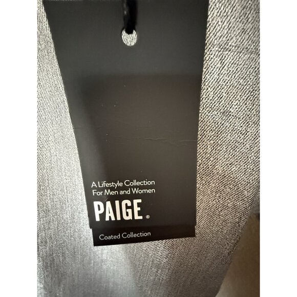 Paige Verdugo Ankle Skinny Coated Jeans size 26 NWT Metallic grey Mid Rise - Picture 8 of 8